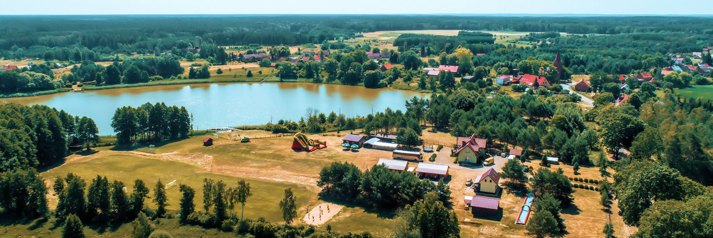 Farma Kalina z lotu ptaka