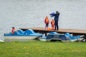 Rowery wodne z dziecmi